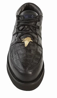 Men's Wild West Boots Caiman and Smooth Ostrich Skin Shoe 2ZA052805