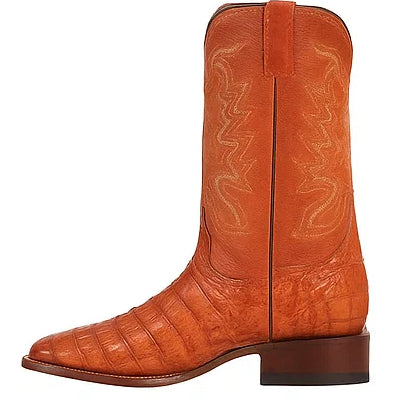 Men's Wild West Caiman Belly Skin Rodeo Toe Boots 281882