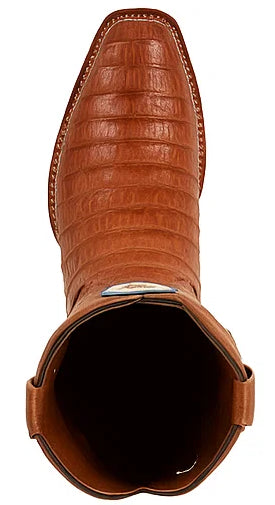 Men's Wild West Caiman Belly Skin Rodeo Toe Boots 281882