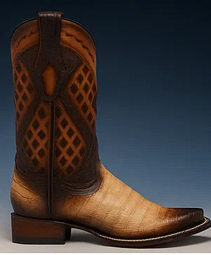 Men's Wild West Caiman Belly Square Toe Boot 2768215