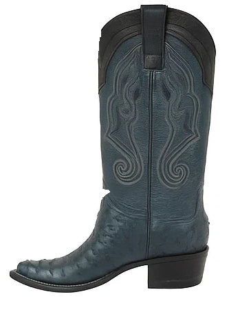 Men's Wild West Ostrich Skin 3X Toe Boots 29503-B