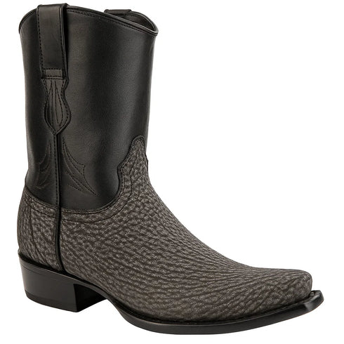 Men's Wild West Shark Skin Dubai Toe Short Boots 279B09