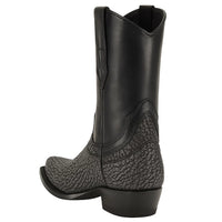 Men's Wild West Shark Skin Dubai Toe Short Boots 279B09