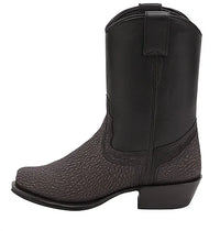 Men's Wild West Shark Skin Dubai Toe Short Boots 279B09