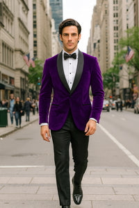 Men's Cheap Priced Big And Tall Purple Blazers Velvet - Mens Big and Tall Sport Coat - Sport Jacket