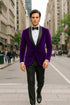 Men's Cheap Priced Big And Tall Purple Blazers Velvet - Mens Big and Tall Sport Coat - Sport Jacket