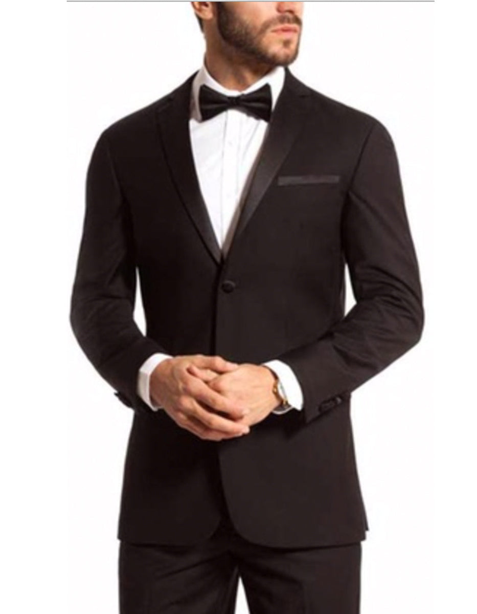 Men's 2 Button Super 140s Merino Wool Tuxedo Single Pleated main image 1