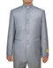 Mens 8 Button Mandarin Collar Tuxedo in Light Grey