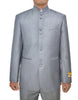 Mens 8 Button Mandarin Collar Tuxedo in Light Grey