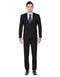 Pleated Suit - Mens Suits With Pleated Pant - Regular Fit Black Suit