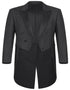 Black Tuxedo - Mens Wedding Suit Satin-faced Peak Lapel - Black Prom Suit