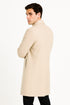 Mens Cream Overcoat - Off White Topcoat - Ivory Mens Long Wool Winter Coat - Full Length