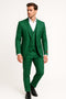 Mens Emerald Green 3-Piece Suit – Slim Fit Wedding and Formal Suit by Alberto Nardoni