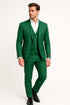 Mens Emerald Green 3-Piece Suit – Slim Fit Wedding and Formal Suit by Alberto Nardoni