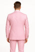 Mens Light Pink Double-Breasted Suit with Gold Buttons – 2-Piece Slim Fit Set