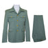 Mens Olive Green Safari Suit Set with Utility Jacket and Adjustable Waist Pants