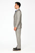 Pleated Suit - Mens Suits With Pleated Pant - Regular Fit Light Grey Suit