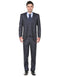 Pleated Suit - Mens Suits With Pleated Pant -  Regular Fit Navy Suit