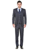 Pleated Suit - Mens Suits With Pleated Pant -  Regular Fit Navy Suit