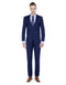 Mens Skinny Slim Suit Indigo Blue