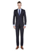 Mens Skinny Slim Suit Navy Blue