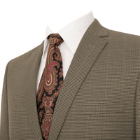 Mens 2 Button Slim Fit Light Brown Blazer