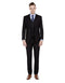 Mens Slim Fit Vested Suit Black