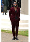 Men's Burgundy ~ Wine ~ Maroon Suit Corduroy Suit 2 Button Style + Jacket Sport coat + Pants Burgundy Suit Cord Jackets