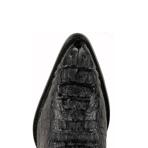 Mens King Exotic Caiman Hornback Cowboy Boots Black (4980205)
