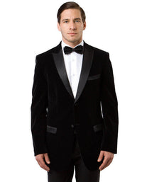 Mens Designer Velvet Tuxedo in Navy