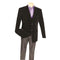 MensTwo Button Black big and tall velvet blazer / Sport Coat