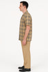 Beige Plaid Casual Shirt for Men – Everyday Comfort