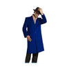 Mens Alberto Nardoni Brand Dark Royal Blue Full Length Topcoat