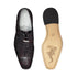 Mens Belvedere Sabato Crocodile Patchwork Oxford Dress Shoe in Black Cherry