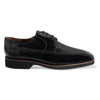 Mens Belvedere Tyson Genuine Ostrich & Calf Skin Dress Shoe in Black