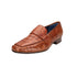 Mens Belvedere Natale Genuine Crocodile Loafer Dress Shoe in Brandy