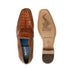 Mens Belvedere Natale Genuine Crocodile Loafer Dress Shoe in Brandy