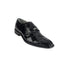 Mens Belvedere Nome Genuine Eel & Ostrich Lace Up Dress Shoe in Black