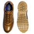 Mens Belvedere Todd Genuine Ostrich Leg Sneaker in Brandy Tan