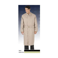Mens Big And & Tall Button Closure Trench Coat British Khaki ~ Tan