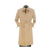 Mens Big And Tall Button Closure Trench Coat Khaki