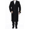 Mens Black Alberto Nardoni Full Length Wool Dress Overcoat