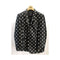 Mens Black Dot Pattern Casual Dress