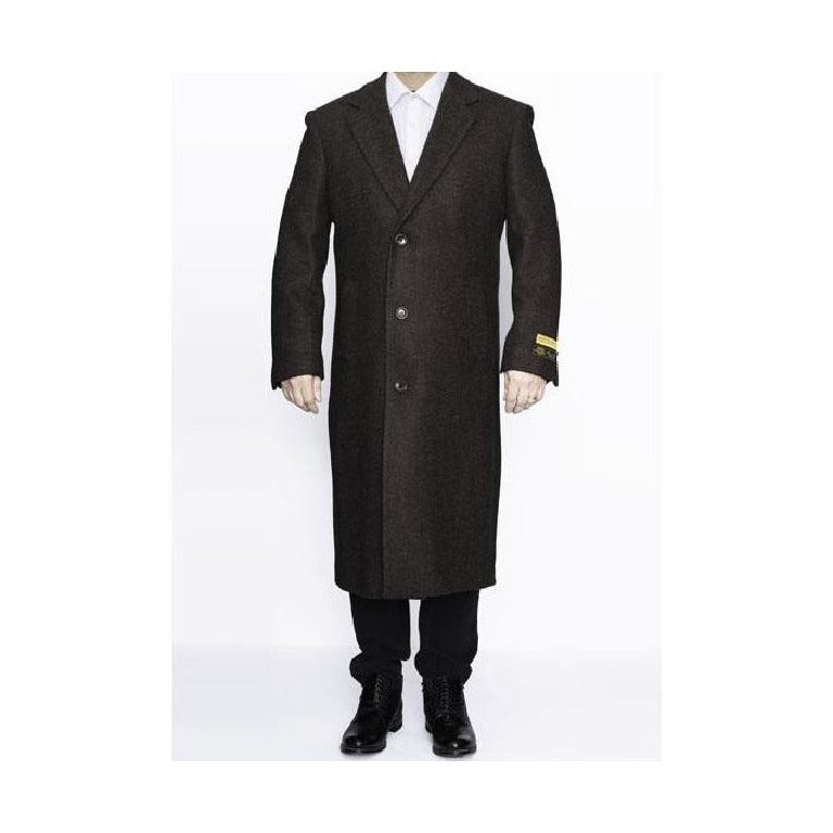 Mens Brown Big And Tall Trench Coat Overcoat / Topcoat OvercoatUSA