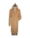 Mens Camel Covered Button Wool Regular Fit Overcoat