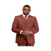 Mens Clay Single Breasted 2 Button Notch Lapel Suit