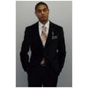 Mens Coat Solid Formal Tie Casual Jacket Black Velvet Blazer