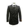 Mens Double Breasted Black Blazer Sport Coat Jacket