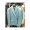 Mens Double Breasted Blazer Sport Coat Jacket Turquoise