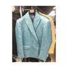 Mens Double Breasted Blazer Sport Coat Jacket Turquoise